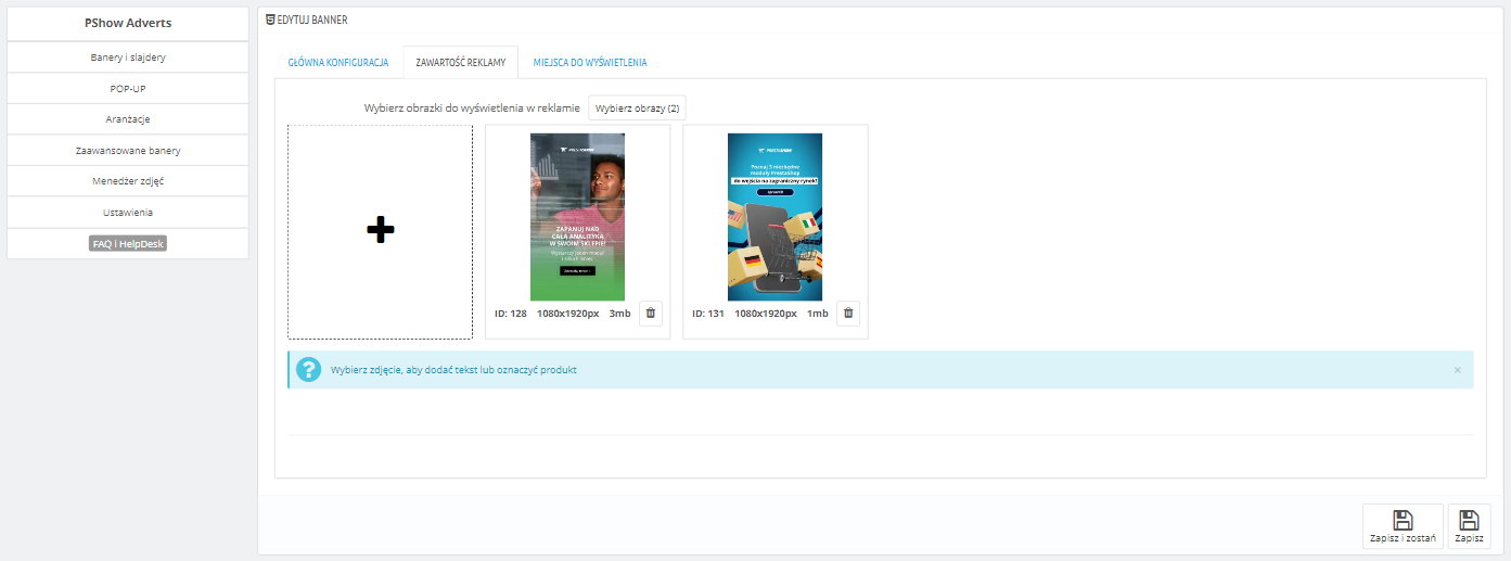 prestashop banners silder popup manager